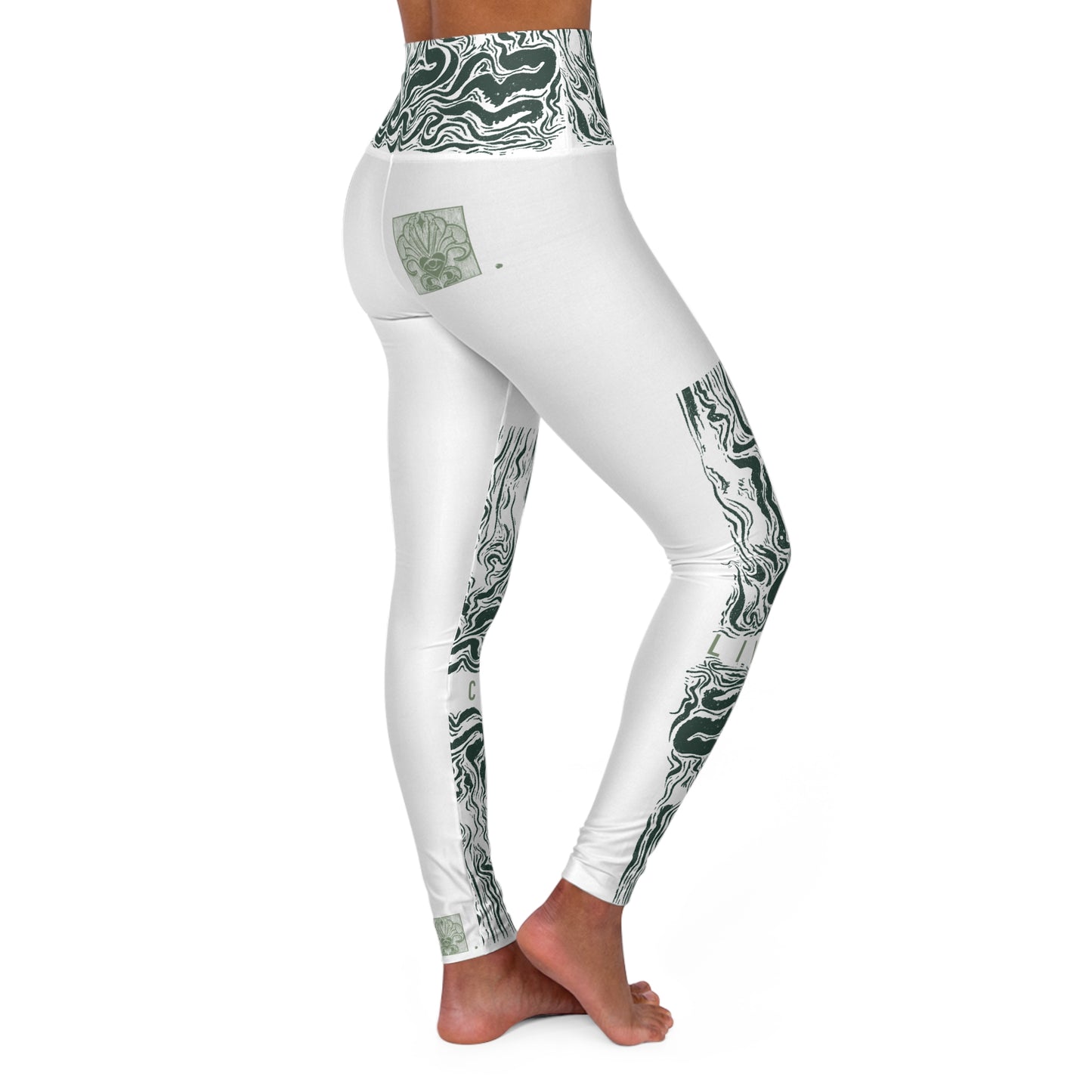 High Waisted Yoga Leggings (AOP)