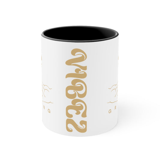 Mug - Colorful Accent 11oz - VIBEZ still growing
