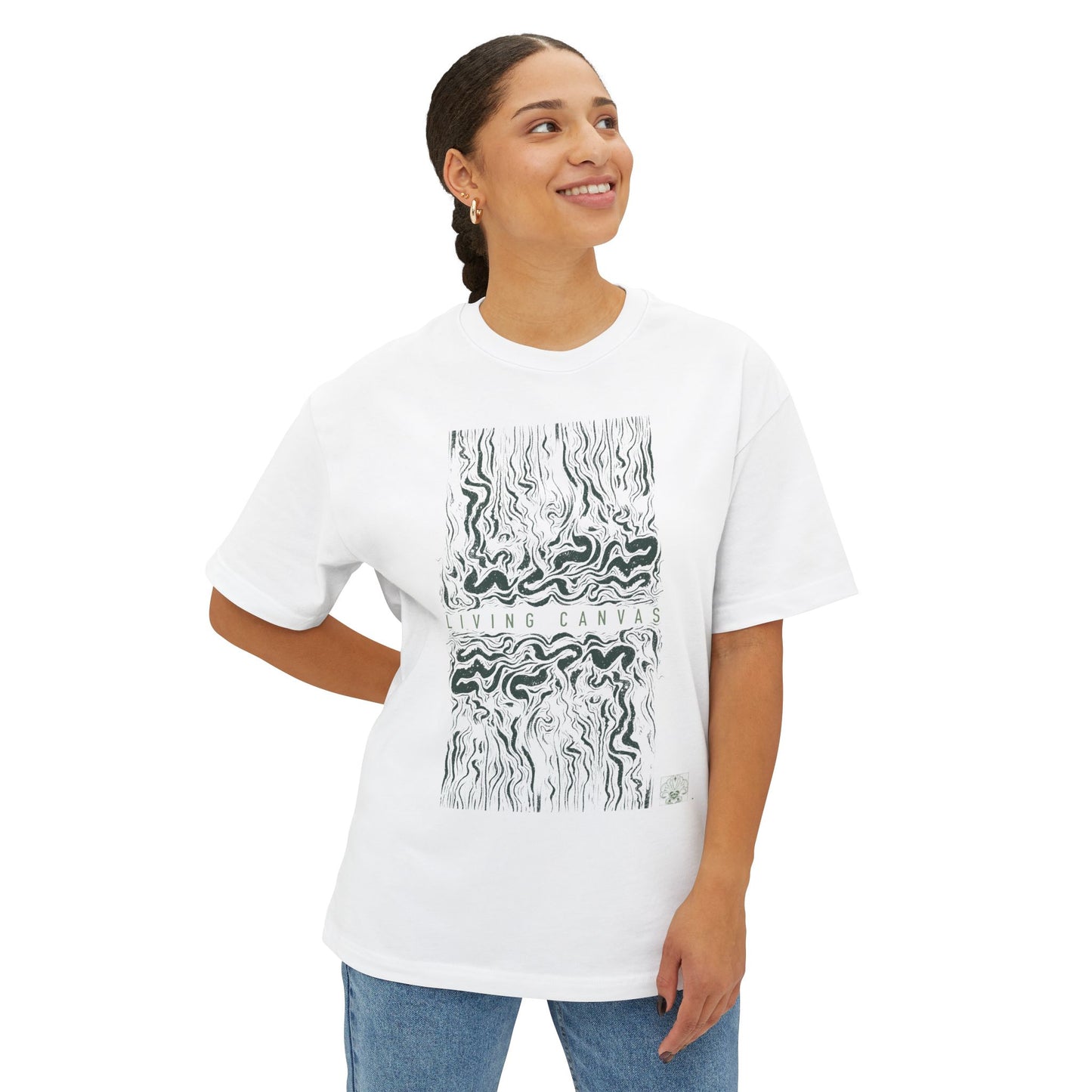 Canvas Oversized Tee - Simple Living Design